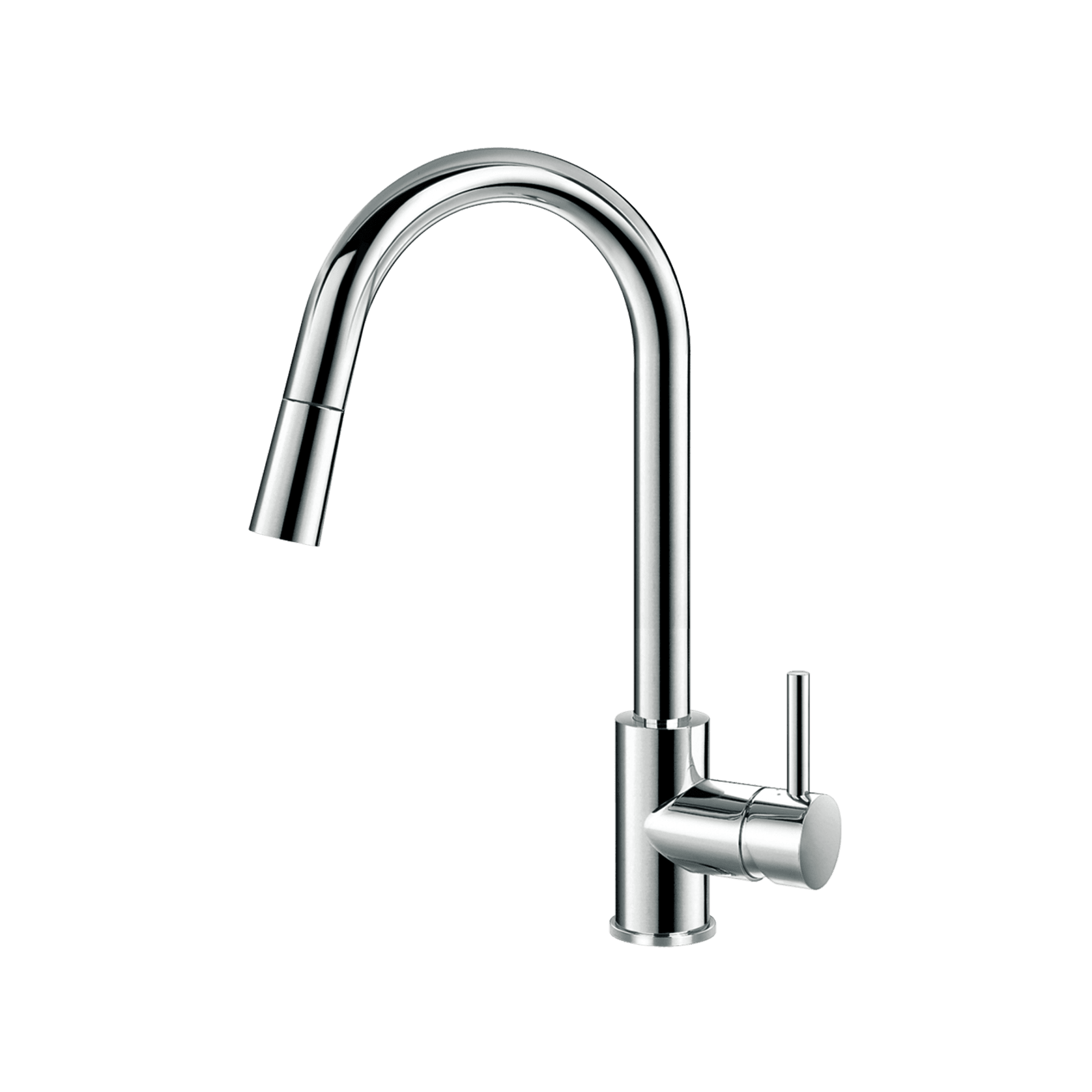 Elisa Kitchen Gooseneck Extractable Mixer Chrome gallery detail image