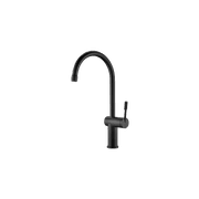 Rivet Gooseneck Kitchen Mixer Matte Black gallery detail image
