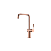 Rivet Straight Neck Kitchen Mixer Brushed Copper gallery detail image