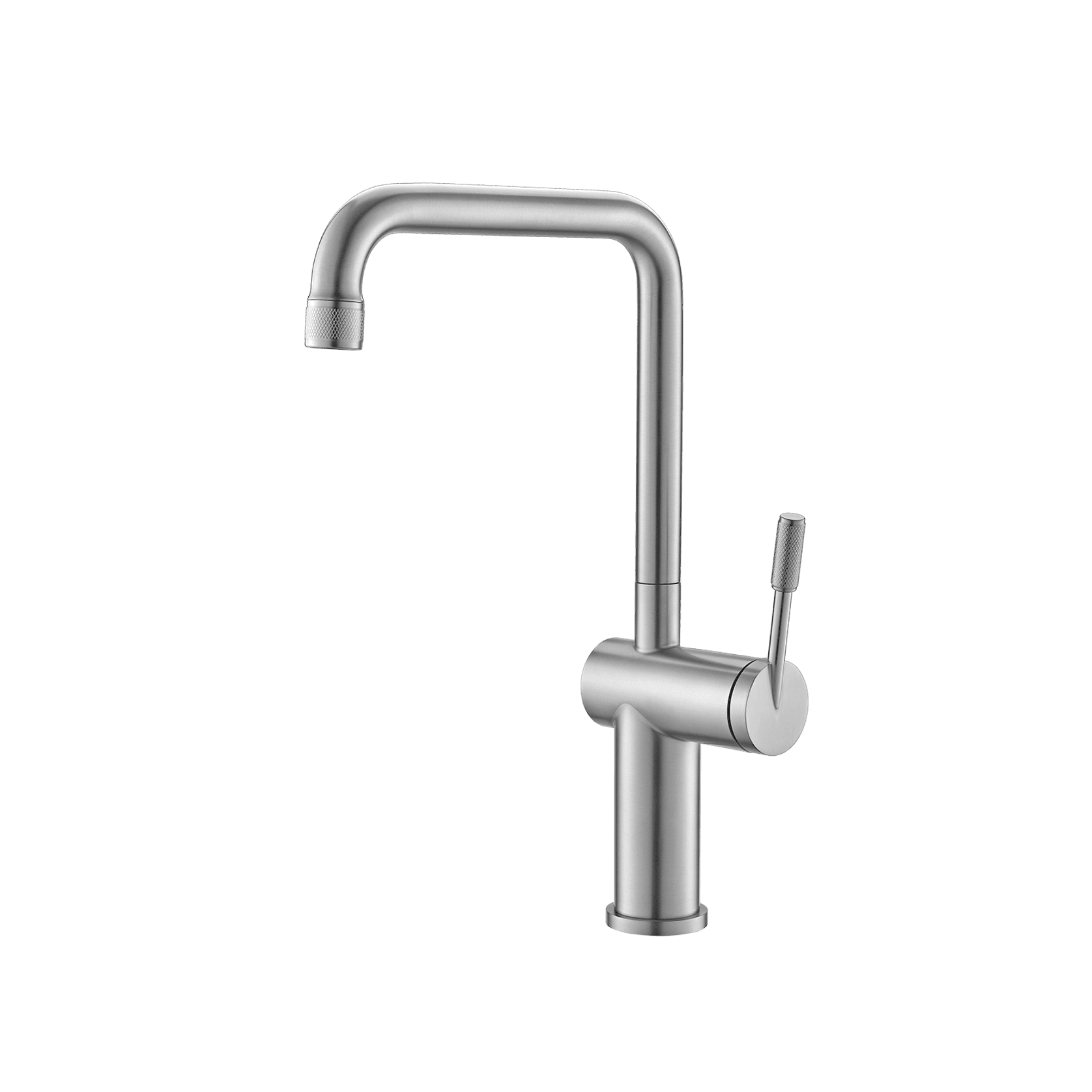 Rivet Straight Neck Kitchen Mixer Brushed Nickel gallery detail image