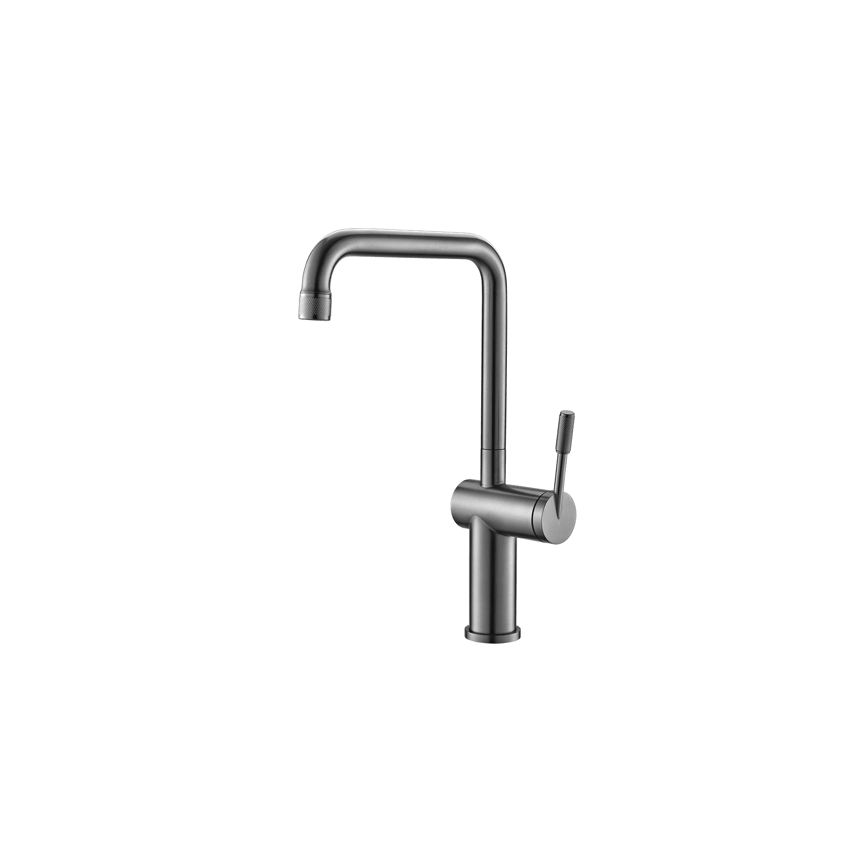 Rivet Straight Neck Kitchen Mixer Gun Metal gallery detail image
