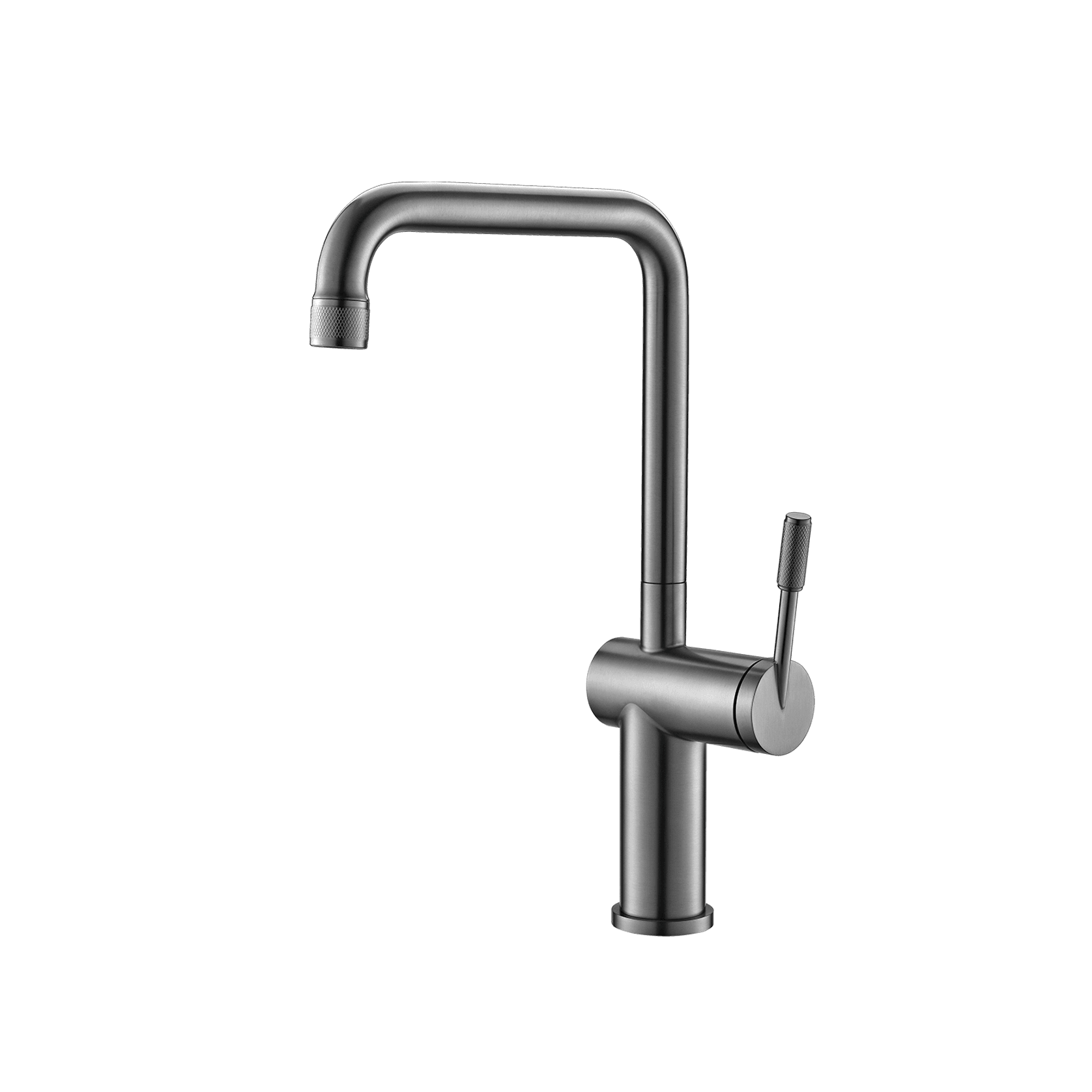 Rivet Straight Neck Kitchen Mixer Gun Metal gallery detail image