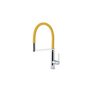 Flex Gooseneck Extractable Kitchen Mixer Yellow Spout gallery detail image