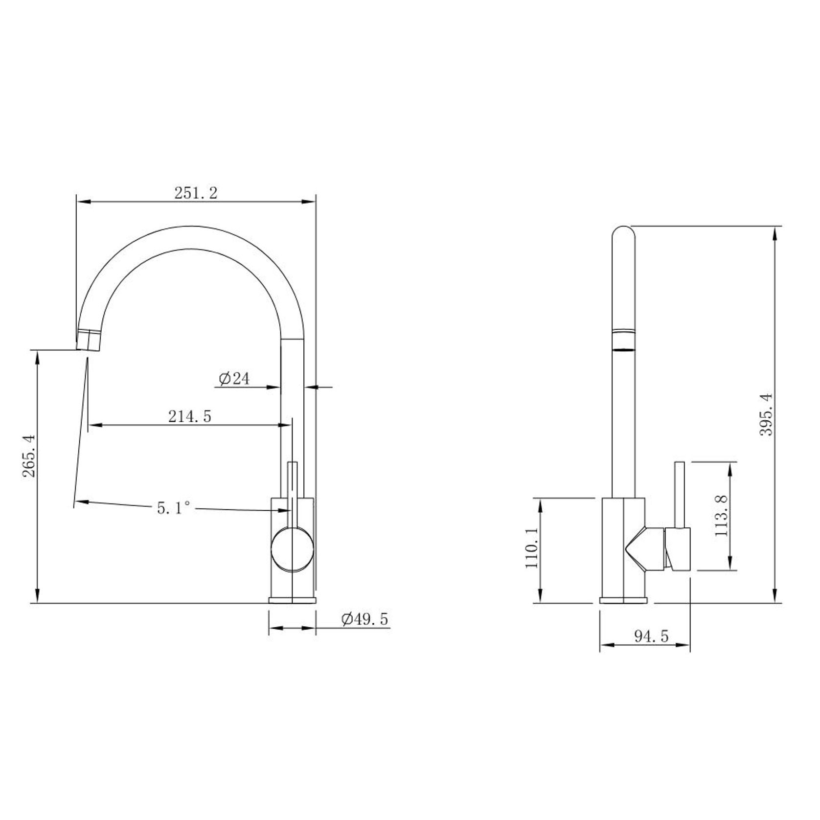 Pioneer Coloured Kitchen Tapware gallery detail image