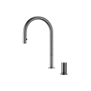 Doppia Extractable Kitchen Mixer Gun Metal gallery detail image