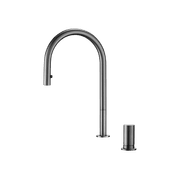 Doppia Extractable Kitchen Mixer Gun Metal gallery detail image