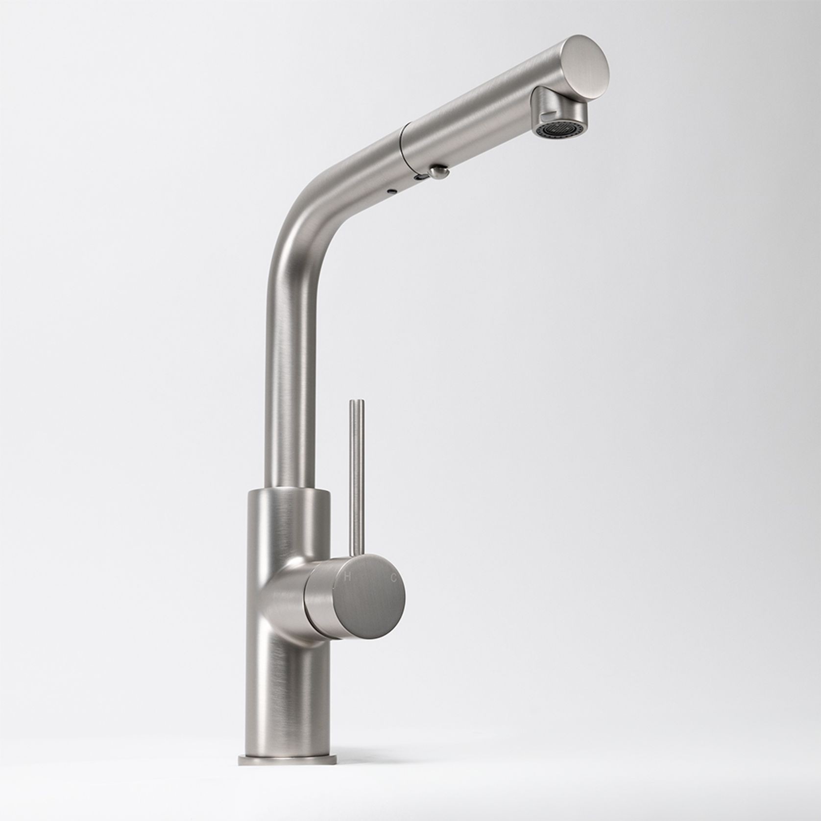 Nisa Square Pull Out Mixer Brushed Nickel gallery detail image