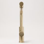 Nisa Square Pull Out Mixer Brushed Brass Gold gallery detail image
