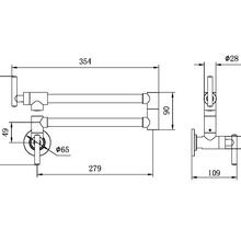 Zen 316L Stainless Steel Pot Filler | Brushed Bronze gallery detail image