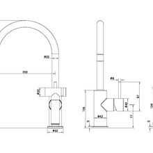 Zen SS316L Kitchen Mixer & Hand Spray | Brushed Nickel gallery detail image