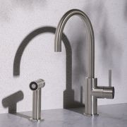 Zen SS316L Kitchen Mixer & Hand Spray | Brushed Nickel gallery detail image
