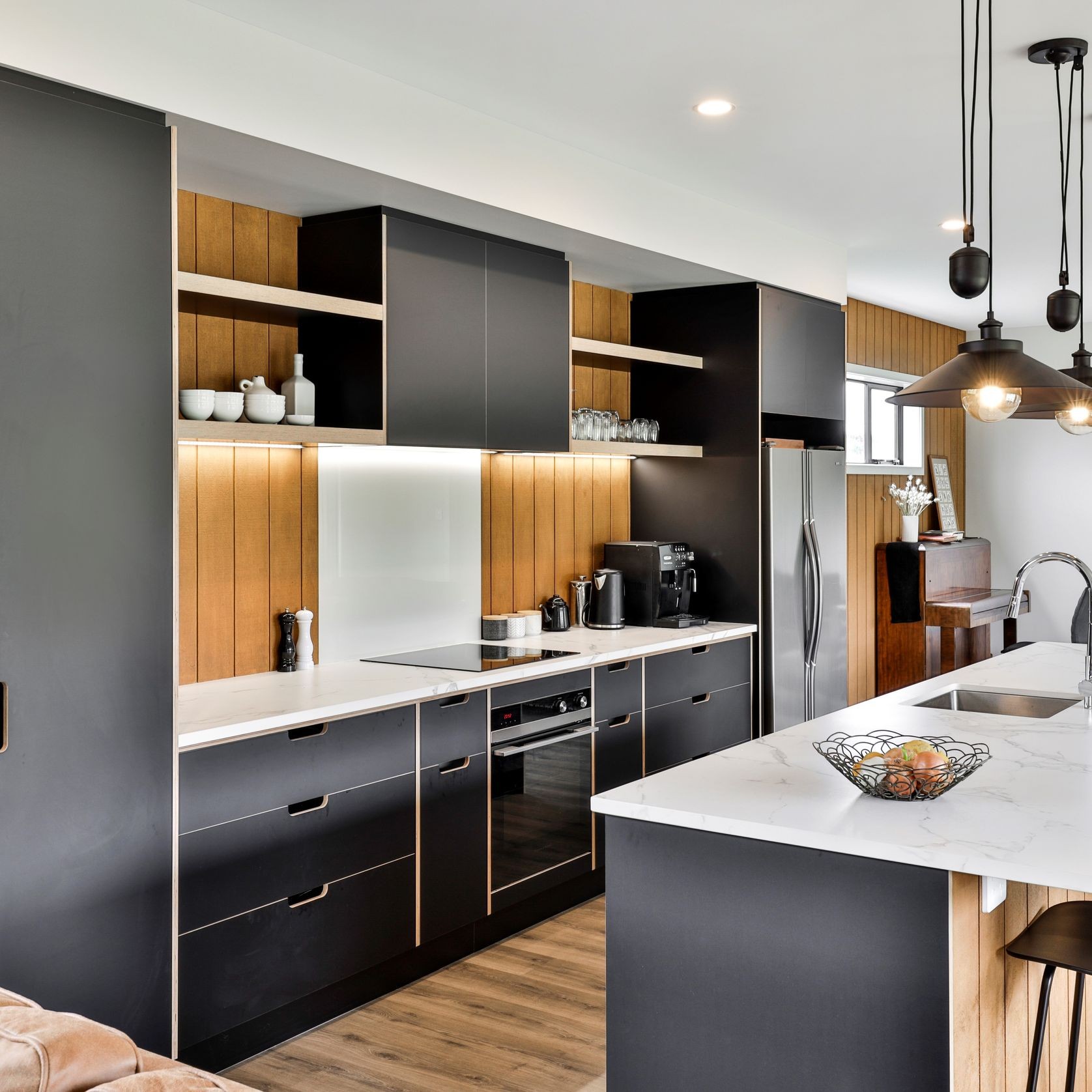 Charisma Acrylic on Birch Panels - Black gallery detail image