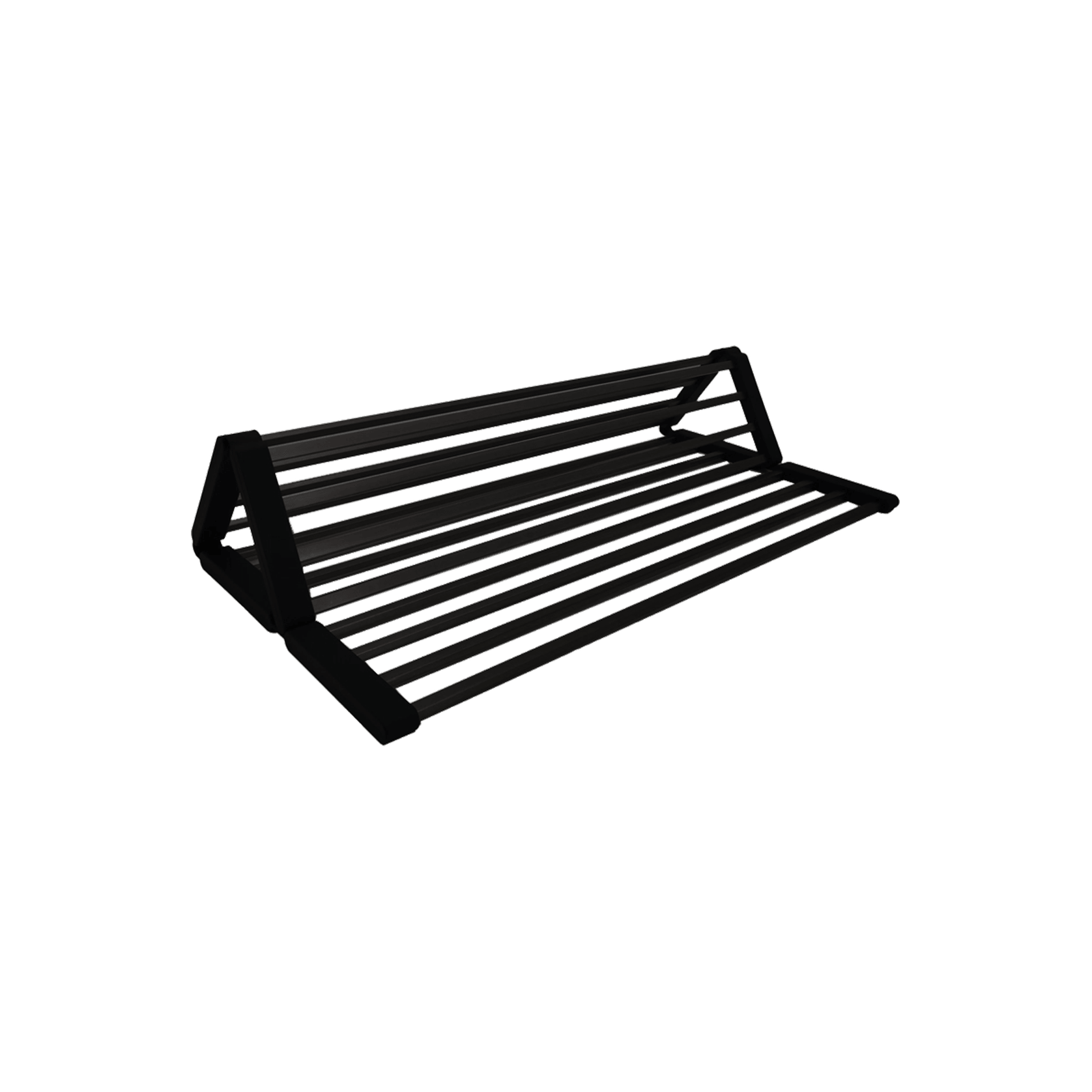 Aspen Roll-Up Hot Mat 480x480mm Matte Black gallery detail image