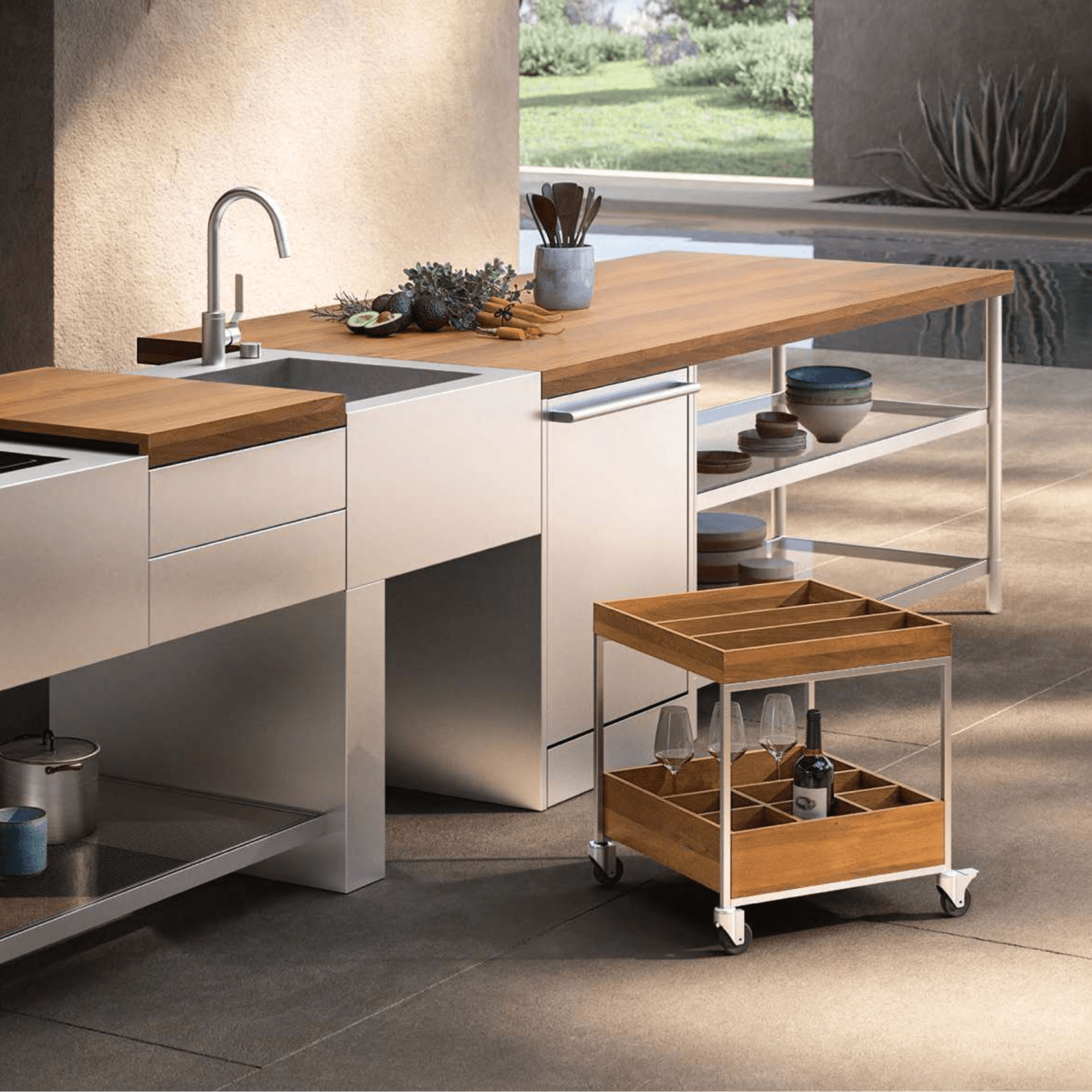 Open Outdoor Kitchen by Boffi gallery detail image