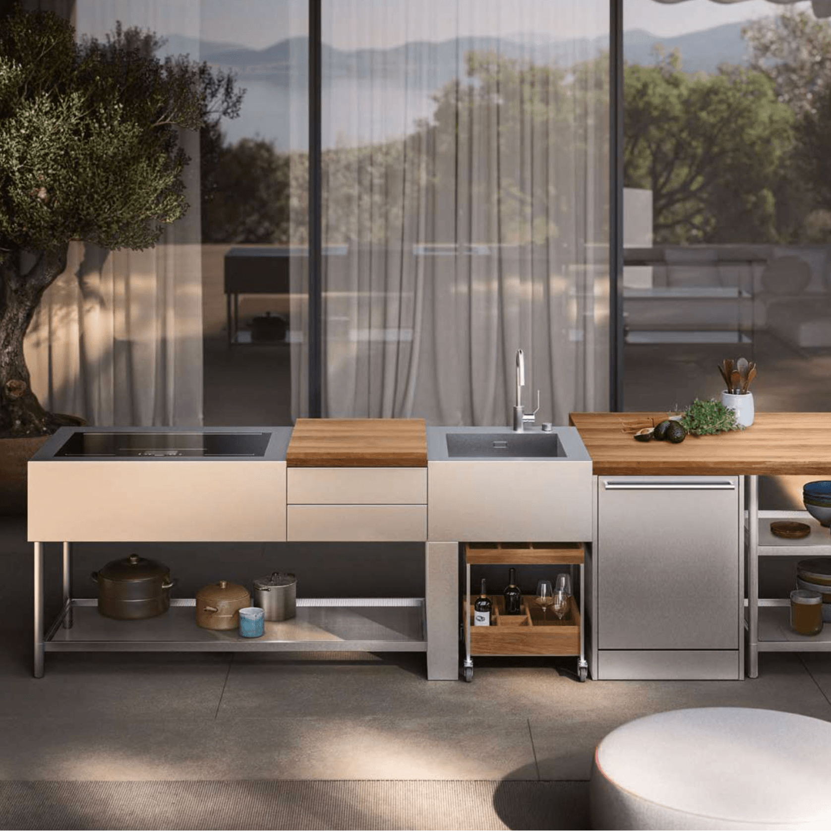 Open Outdoor Kitchen by Boffi gallery detail image