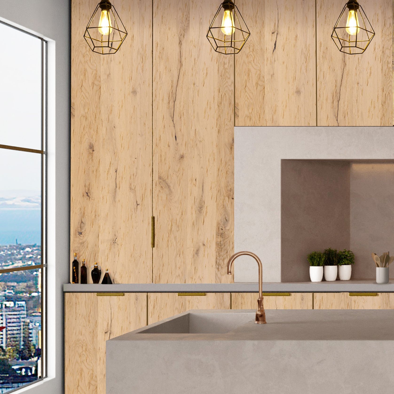 Rustica Chopped Oak | Rustic Timber Veneer Panels gallery detail image