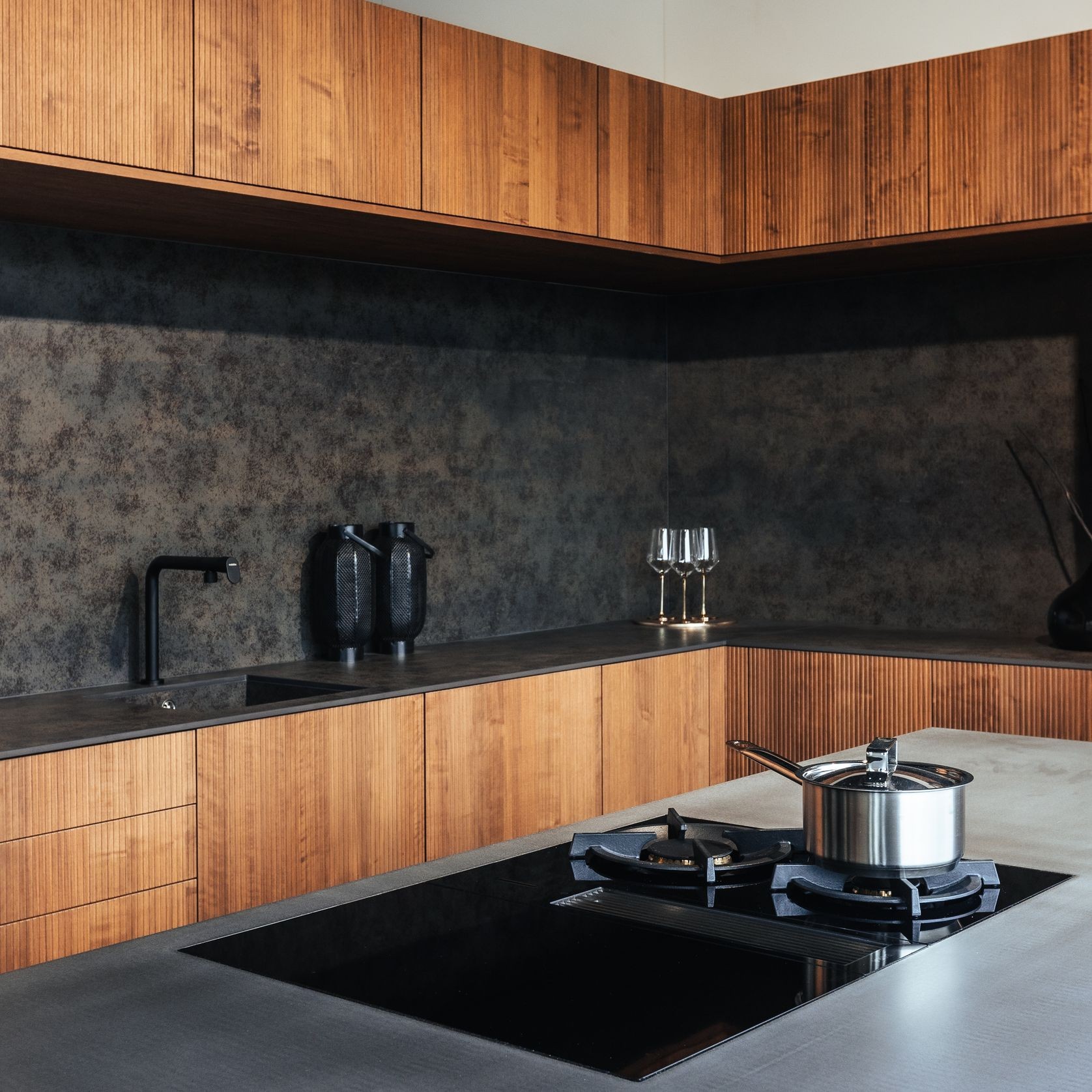 Bossa - Walnut Genuine Wood Veneer Cabinetry & Panels gallery detail image