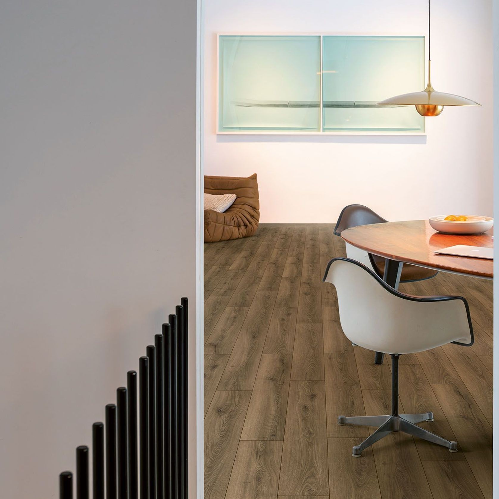 Quick-Step Classic Warm Brown Oak Laminate Flooring gallery detail image