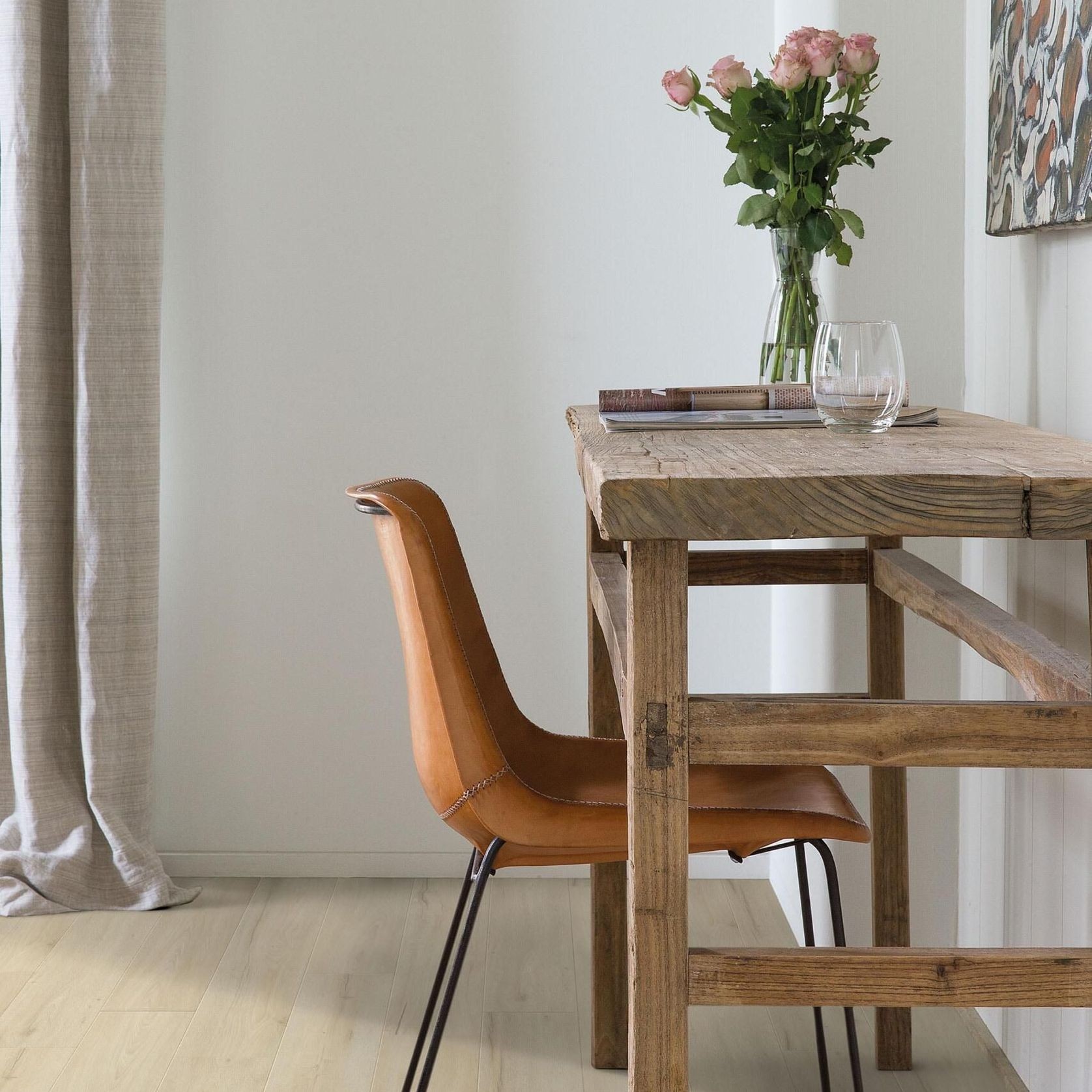 Clix Plus Laminate Flooring in Limestone Oak gallery detail image