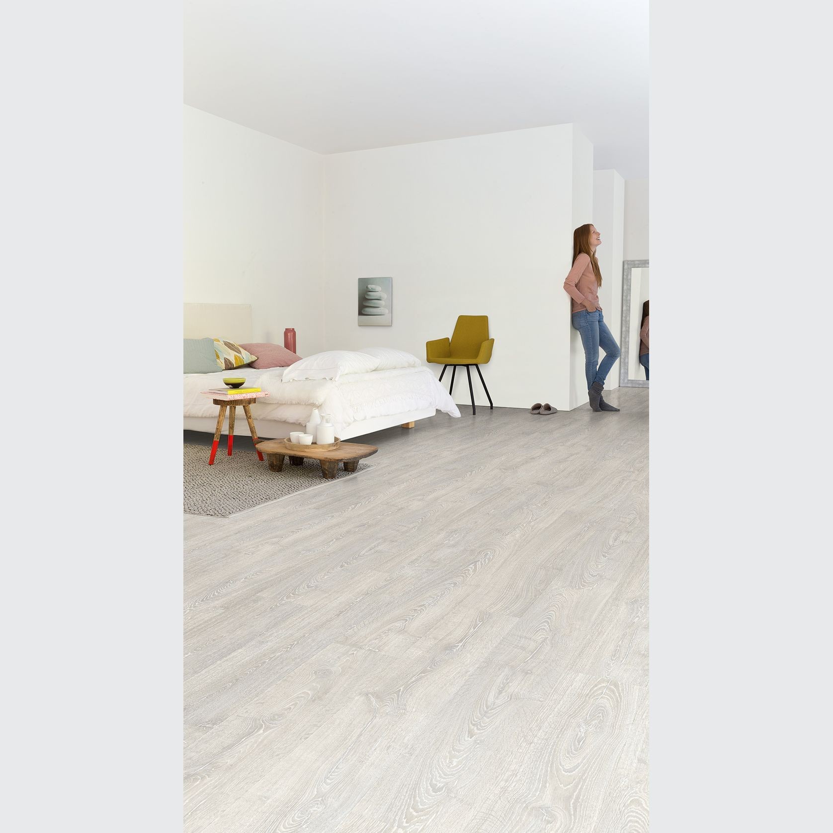 Quick-Step Impressive Patina Classic Oak Grey Laminate Flooring gallery detail image