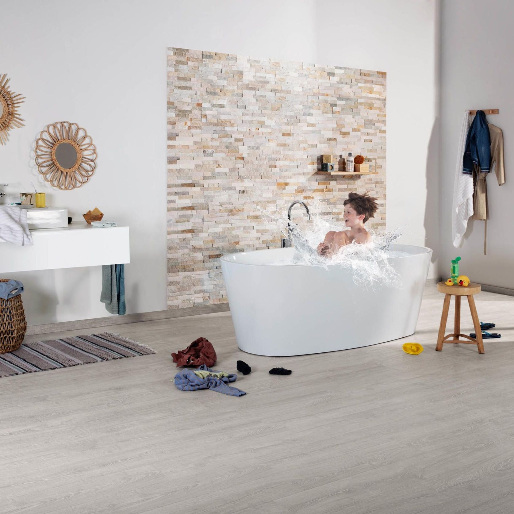 Quick-Step Impressive Patina Classic Oak Grey Laminate Flooring gallery detail image