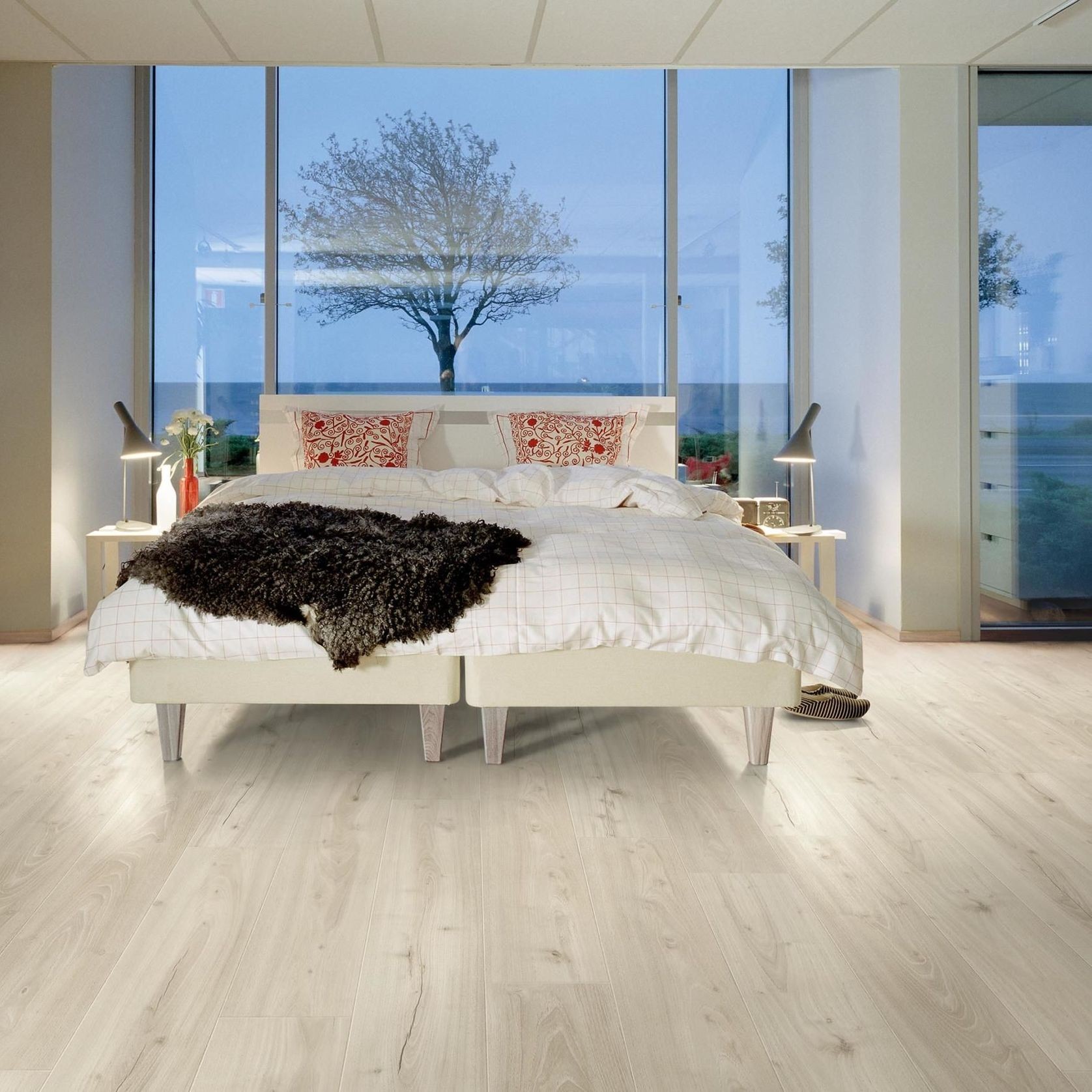 Pergo Drammen White Gloom Oak Laminate Flooring gallery detail image
