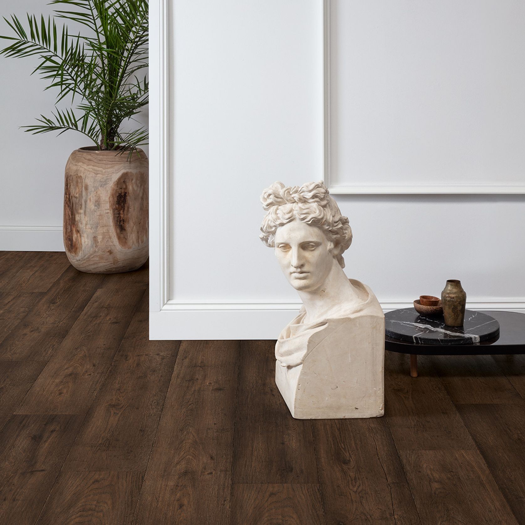 Quick-Step Perspective Nature Waxed Oak Brown Laminate Flooring gallery detail image