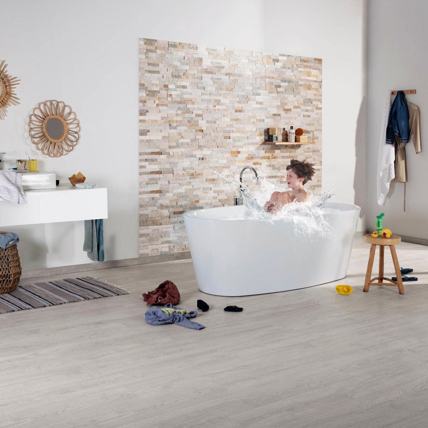 Quick-Step Impressive Patina Classic Oak Grey Laminate Flooring gallery detail image