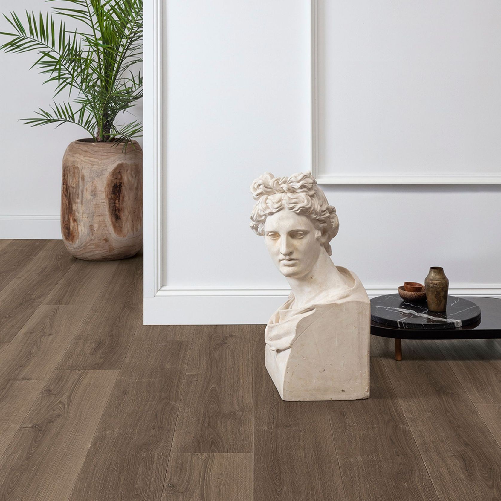 Quick-Step Perspective Nature Brushed Oak Brown Laminate Flooring gallery detail image