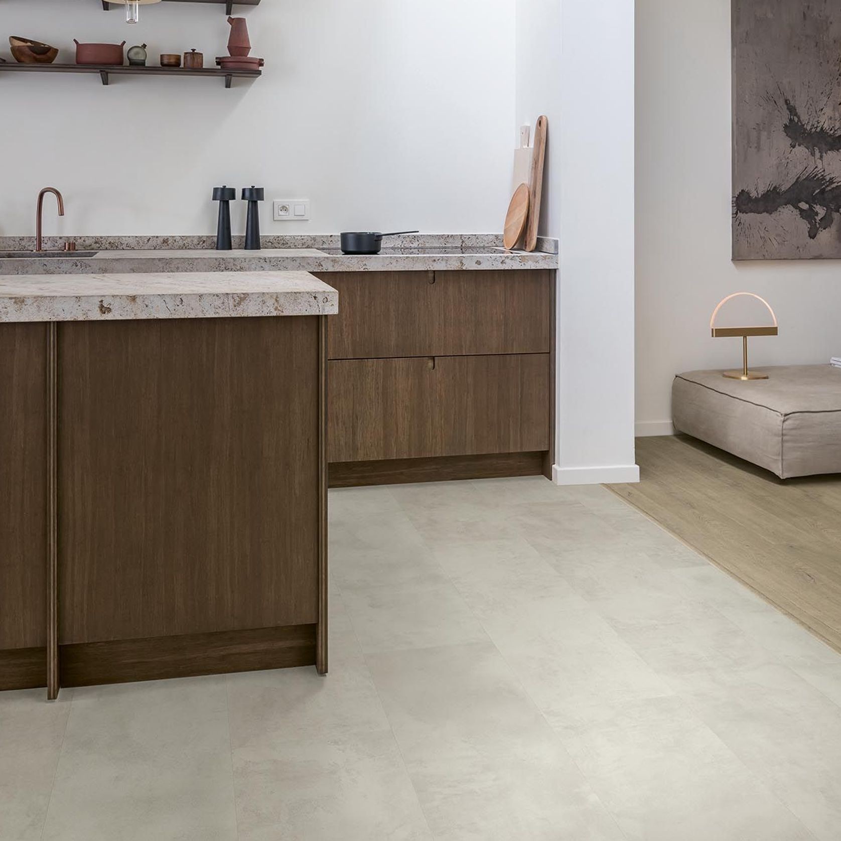 Quick-step Muse Grey Concrete Laminate Flooring gallery detail image