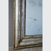 Antique French Silvered & Gilded Mirror gallery detail image