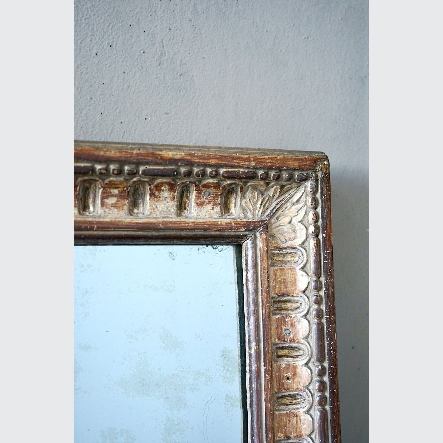 Antique French Louis XVI Overmantle Mirror gallery detail image