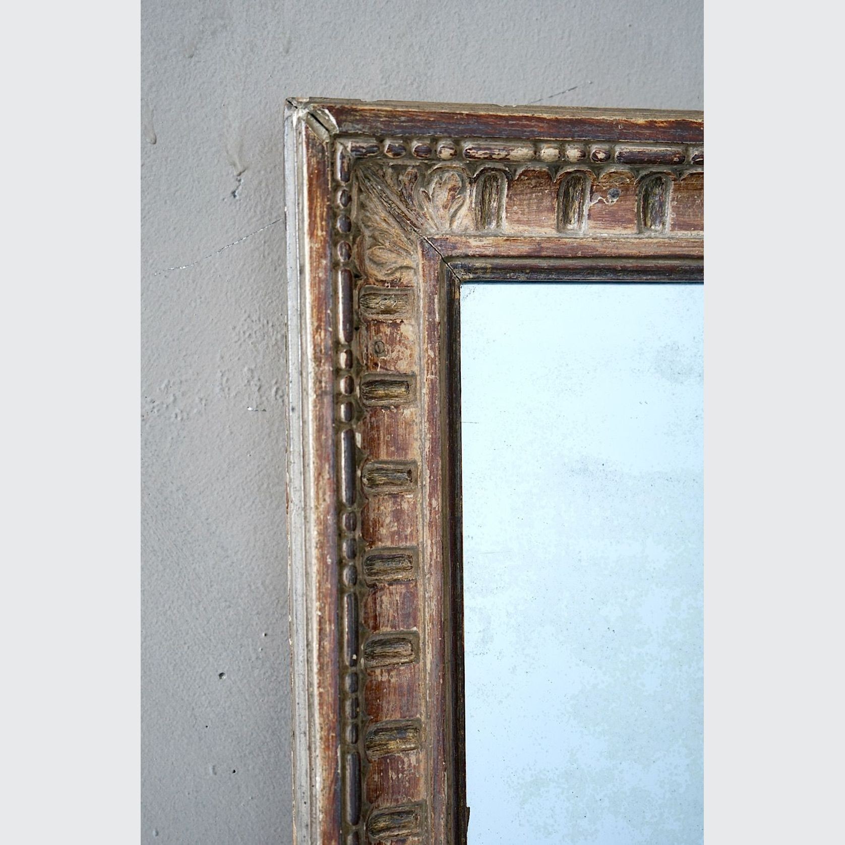 Antique French Louis XVI Overmantle Mirror gallery detail image