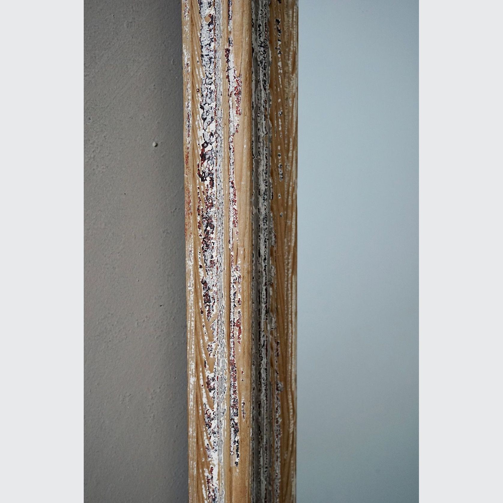 French Antique Mirror with Distressed Patina gallery detail image