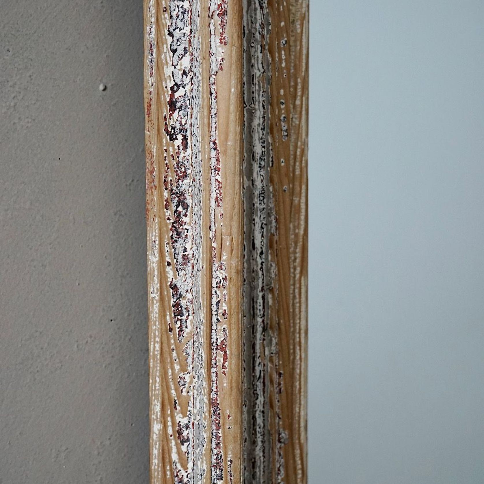 French Antique Mirror with Distressed Patina gallery detail image