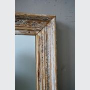 French Antique Mirror with Distressed Patina gallery detail image