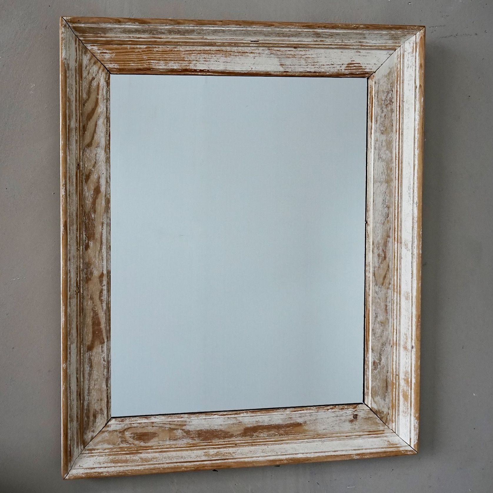 French Antique Mirror with Distressed Patina gallery detail image