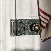 Tradco Ornate Rim Lock Matt Black gallery detail image