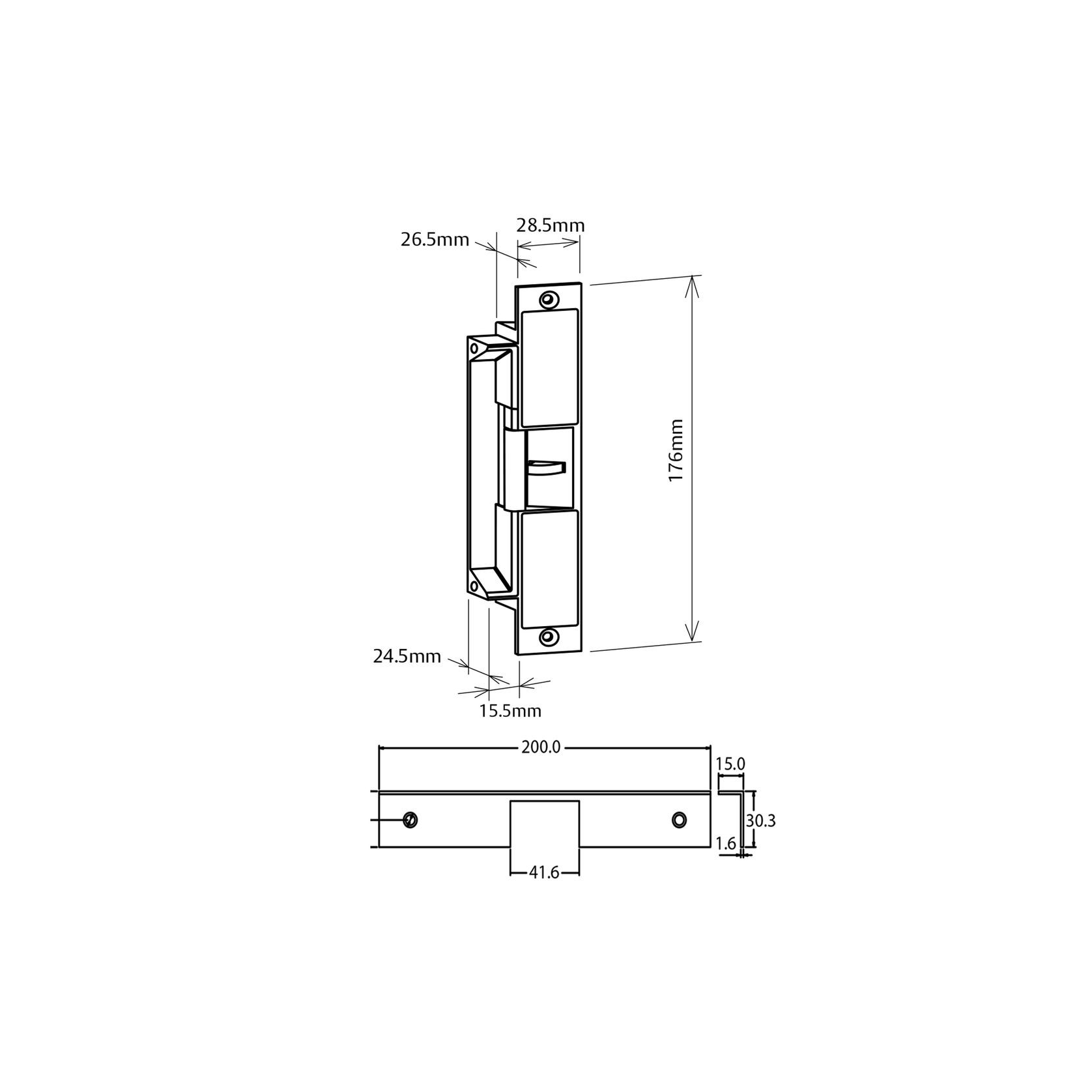 Lockwood ES2000 Monitored Electric Strike Fail Safe ArchiPro AU