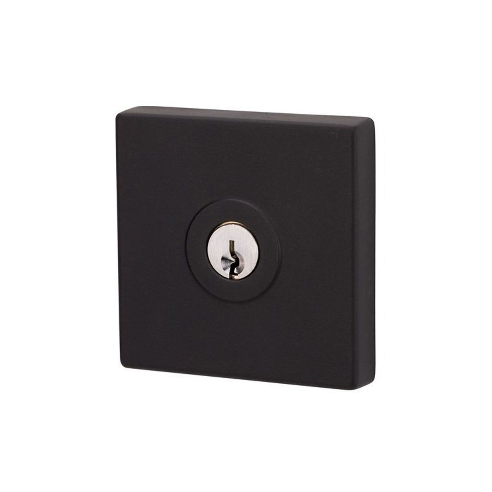 Lockwood Paradigm Square Deadbolt Rose Matt Black gallery detail image