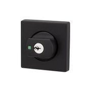 Lockwood Paradigm Square Deadbolt Rose Matt Black gallery detail image