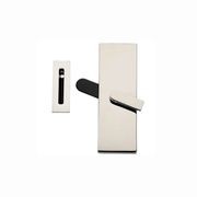 Emtek Rectangular Barn Door Privacy Lock with Strike gallery detail image