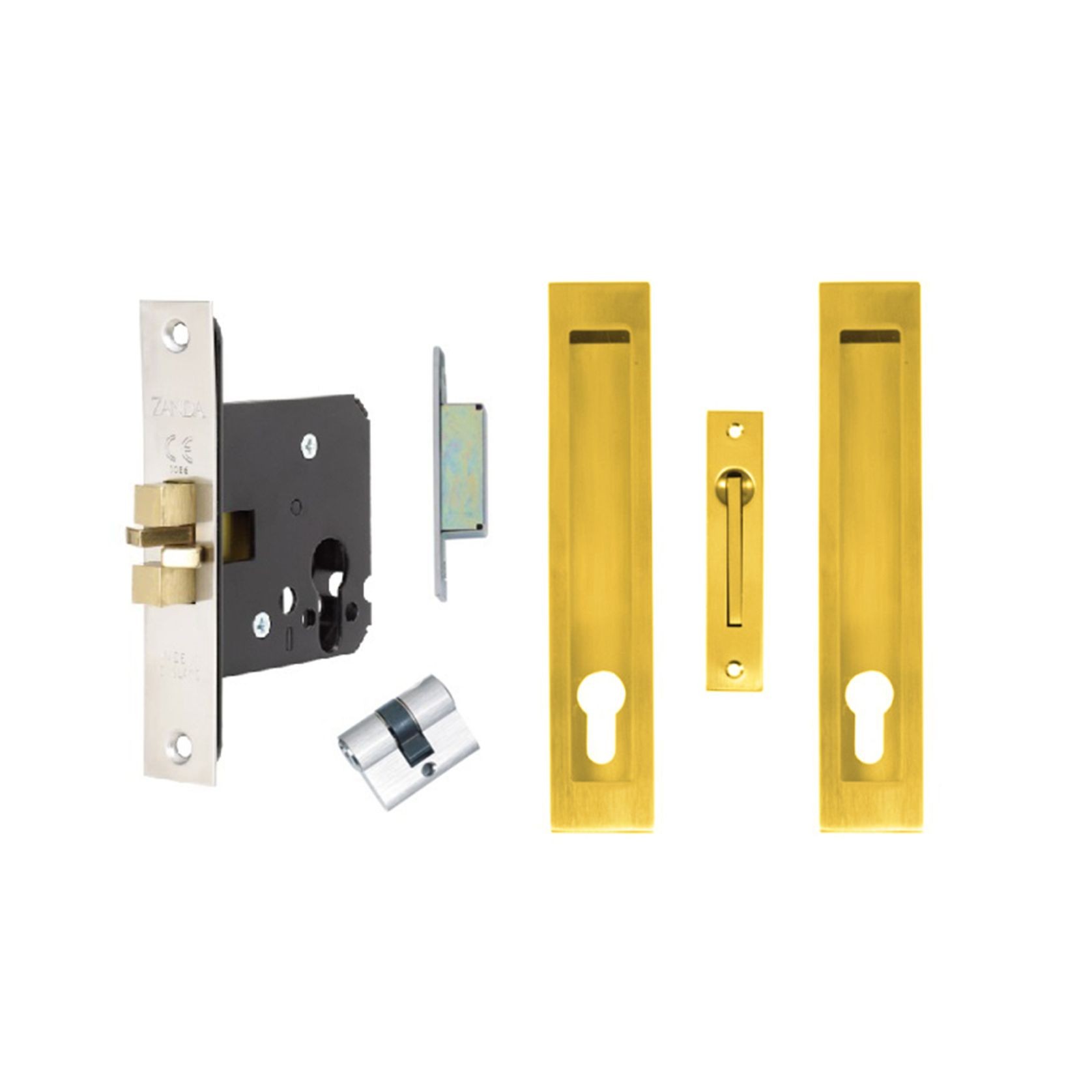 Zanda Verve Sliding Door Lock Kit gallery detail image