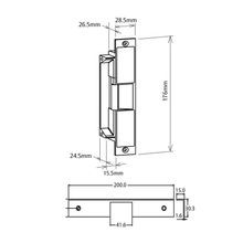 Lockwood Padde Electric Strike 12V Fail Safe Non Monitored ES200 gallery detail image