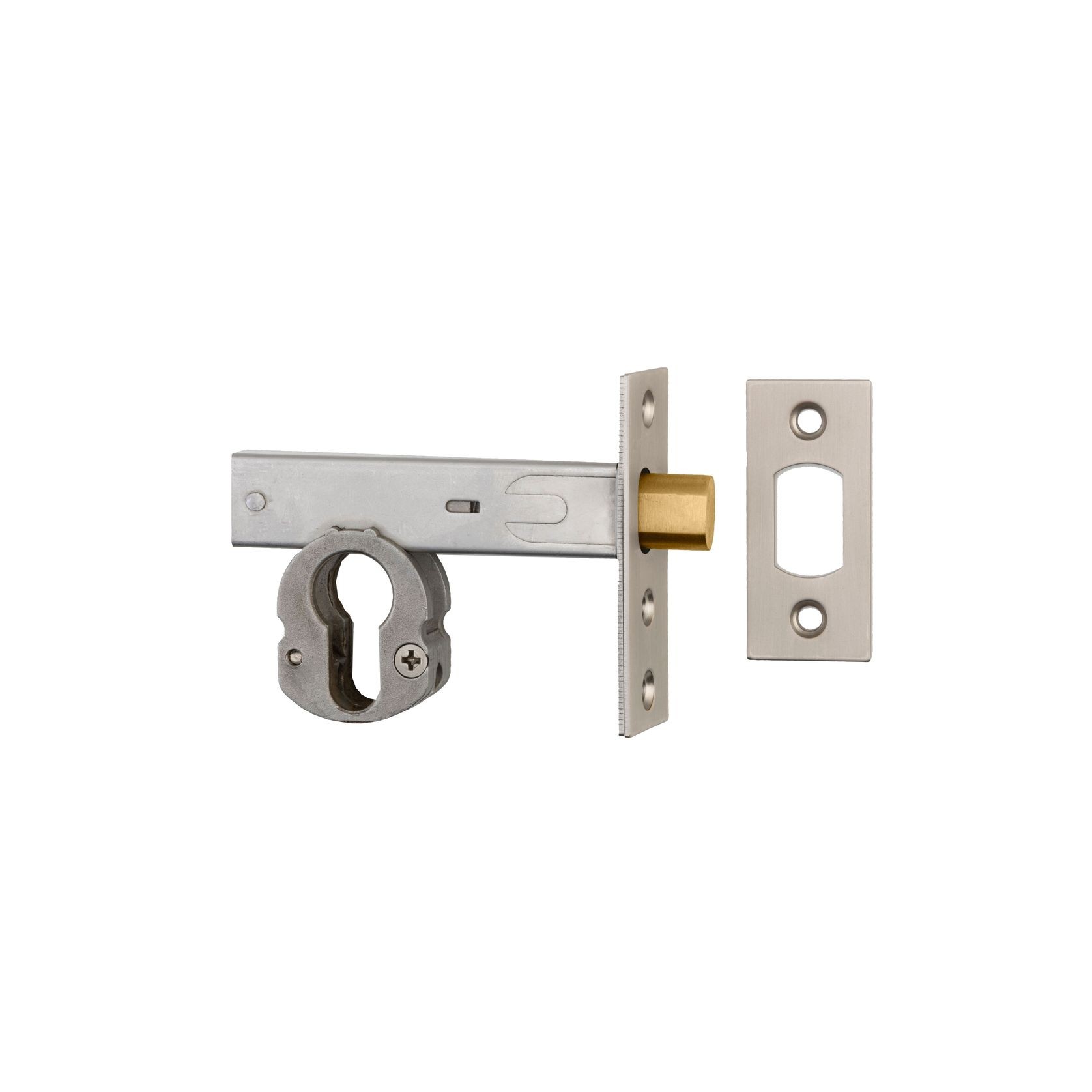 Euro Mortice Deadbolt - 60mm Backset | Satin Nickel gallery detail image