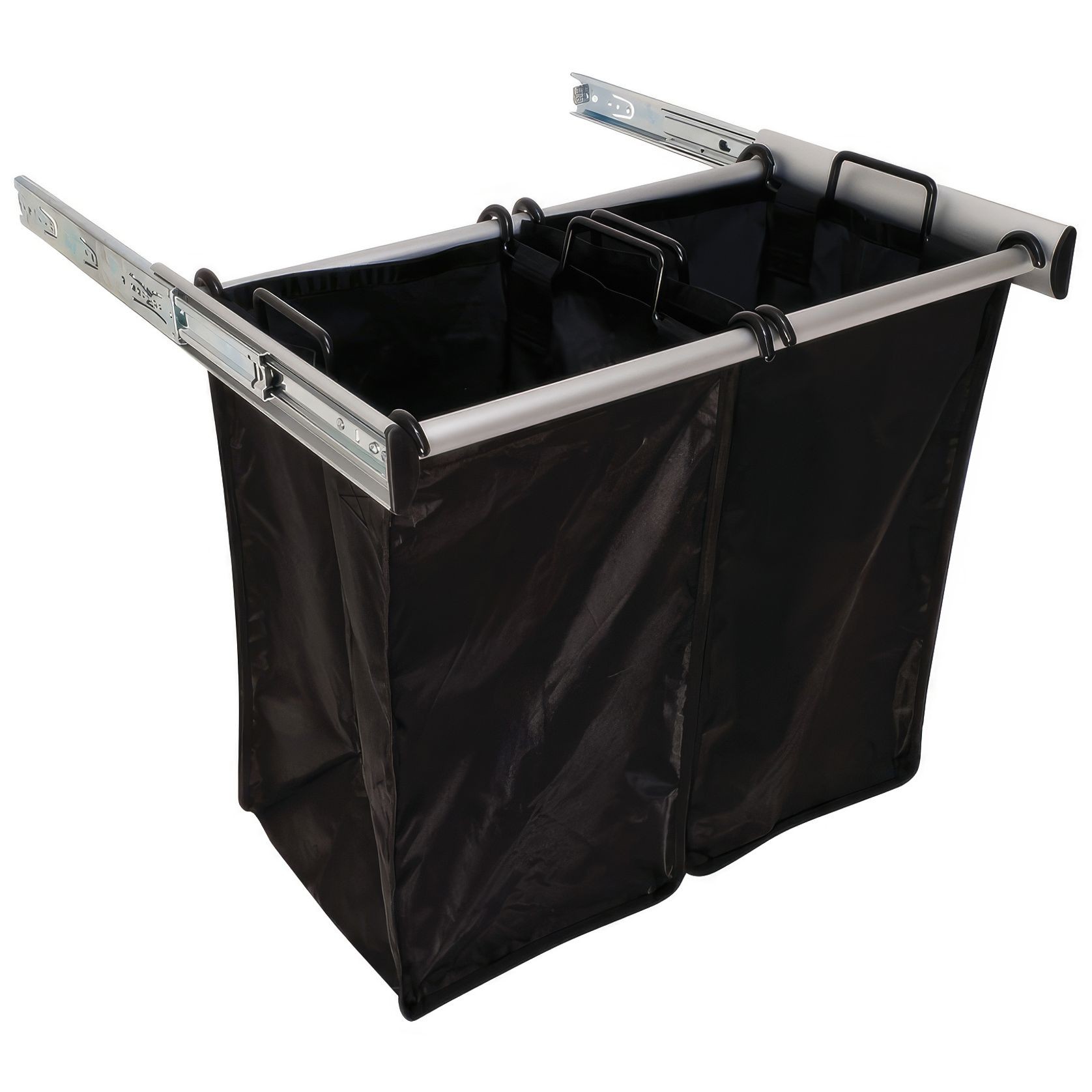 24" Pull-Out Hamper Matt Aluminium gallery detail image