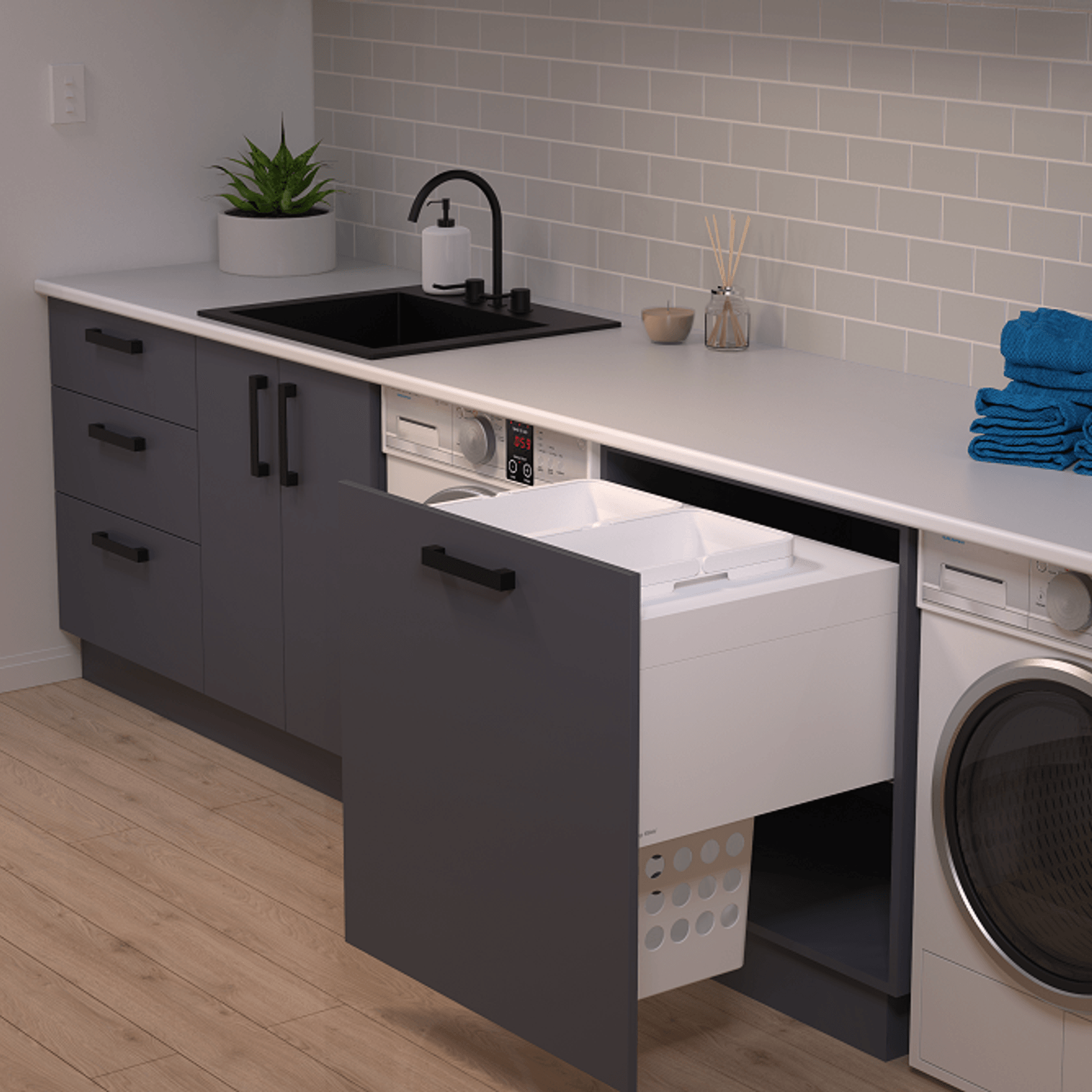 Tanova Designer Series 2 Laundry Baskets gallery detail image