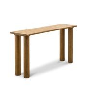 Khakti 140cm Pillar Console Table | Natural gallery detail image