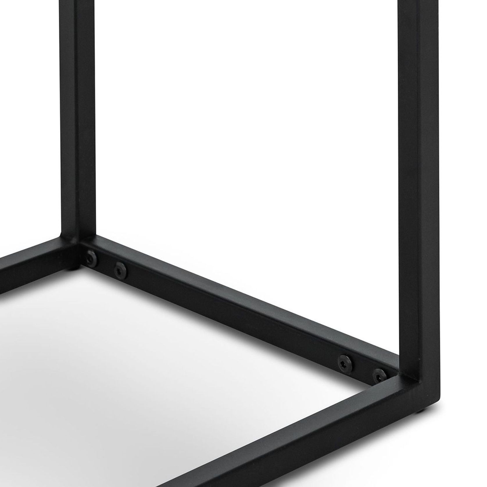 Ebonie 120cm White Marble Console Table | Black gallery detail image