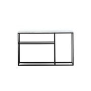 Ebonie 130cm White Marble Console Table | Black gallery detail image